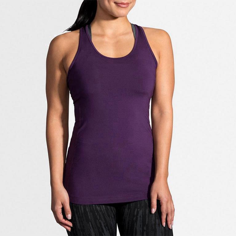 Brooks Pick-Up Mujer Camiseta Sin Mangas - Morados (0461PMWZT)